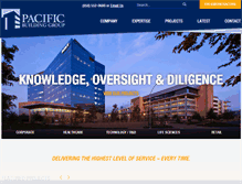 Tablet Screenshot of pacificbuildinggroup.com